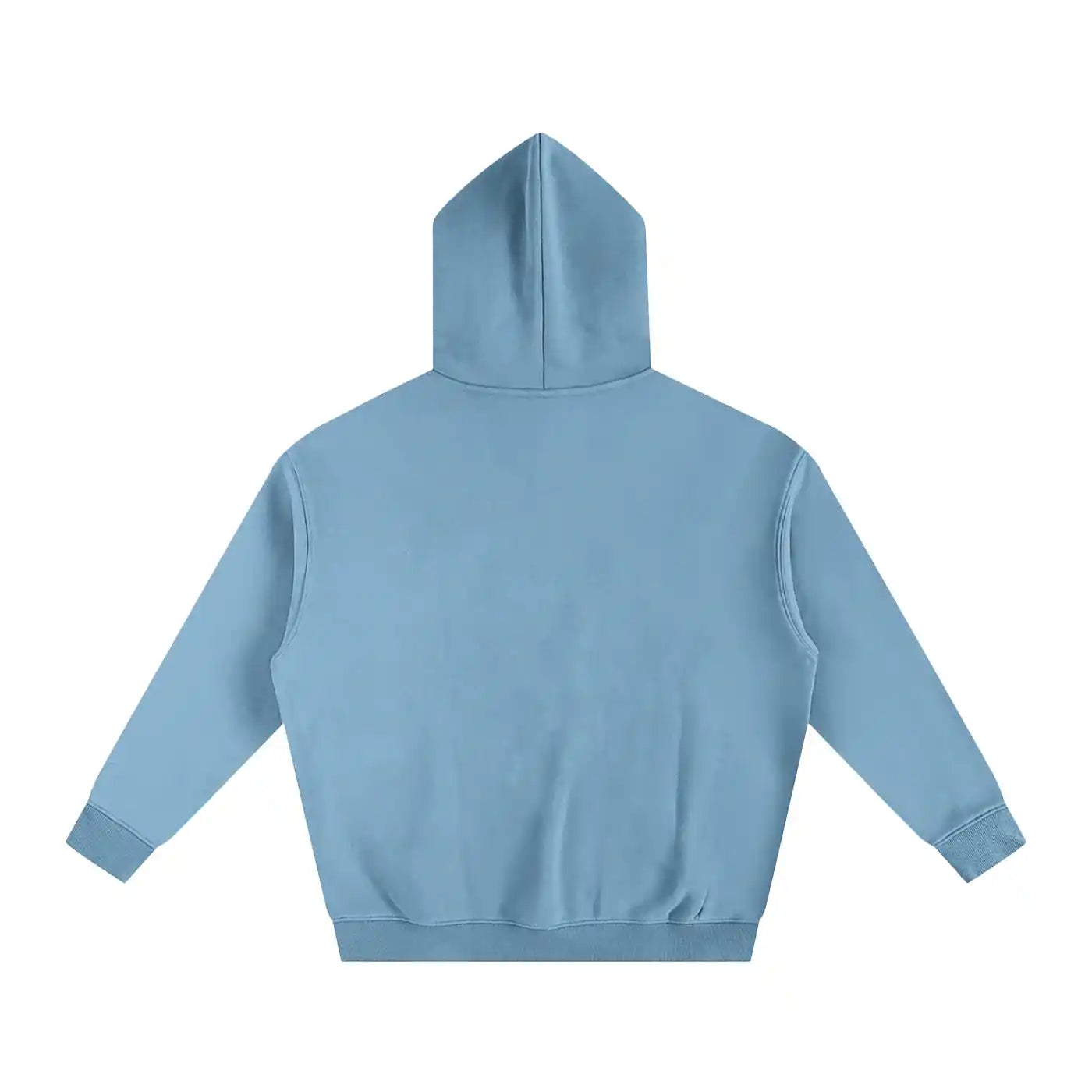 Light blue hoodie on a white background