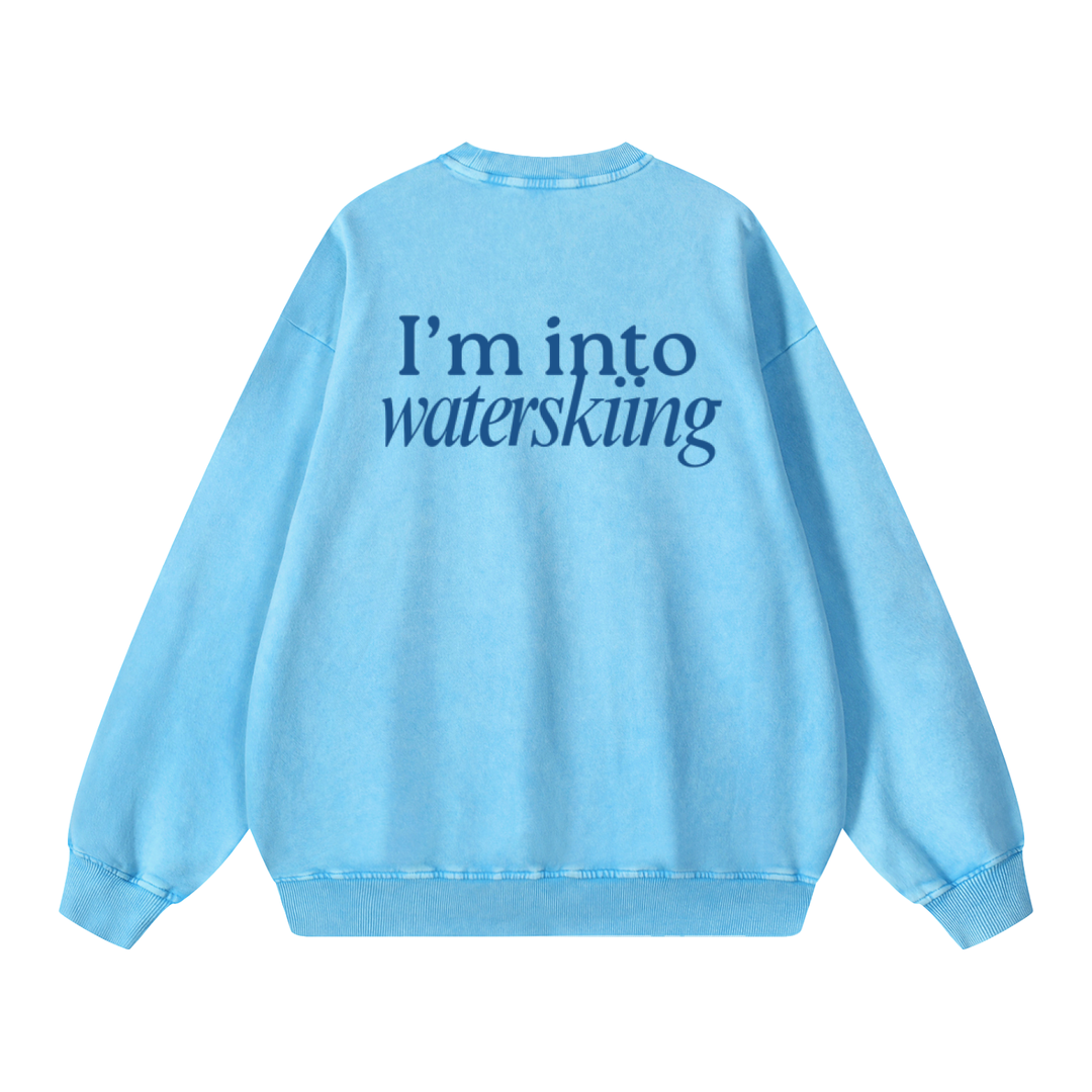 Snow Washed Oversized Sweatshirt