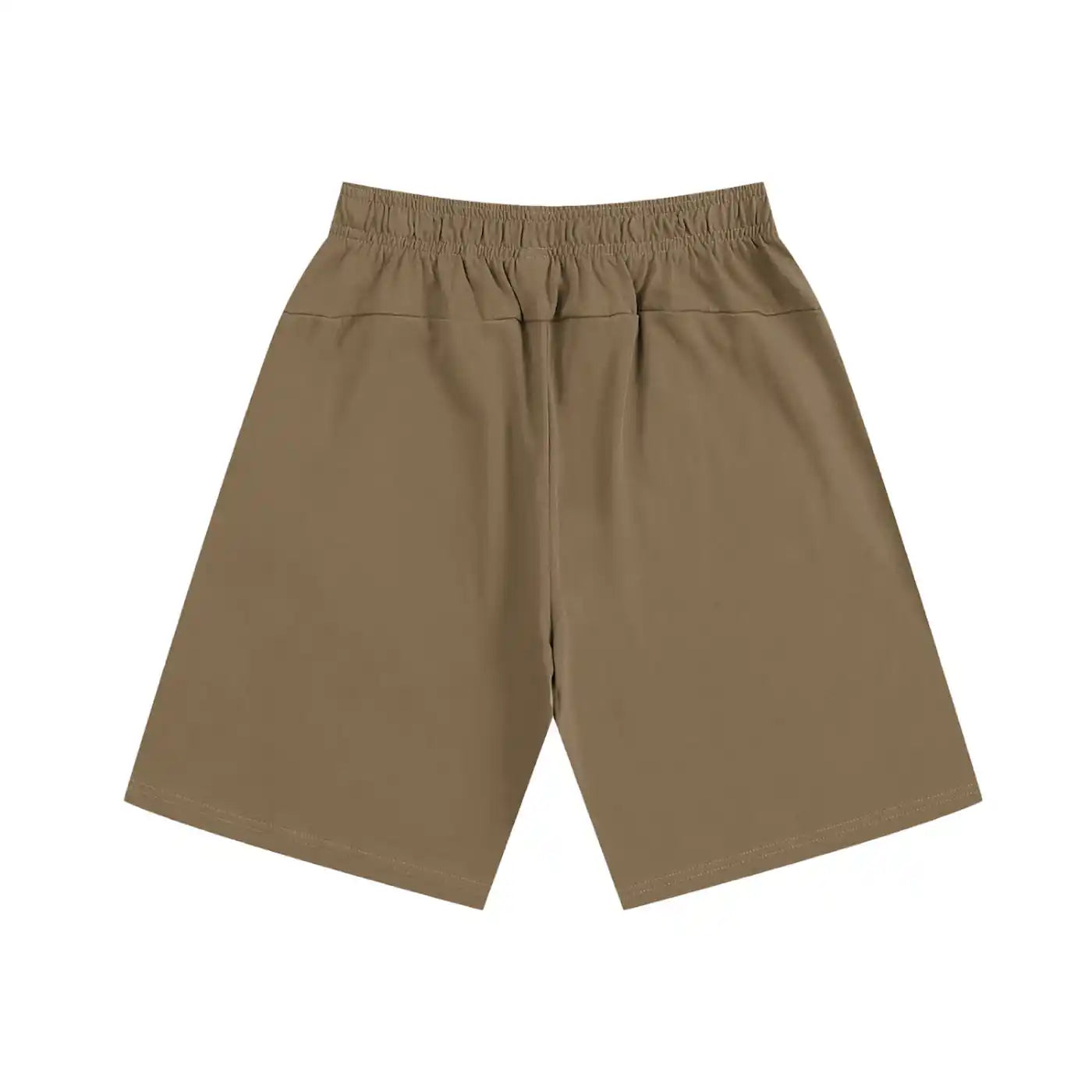 Khaki shorts on a white background