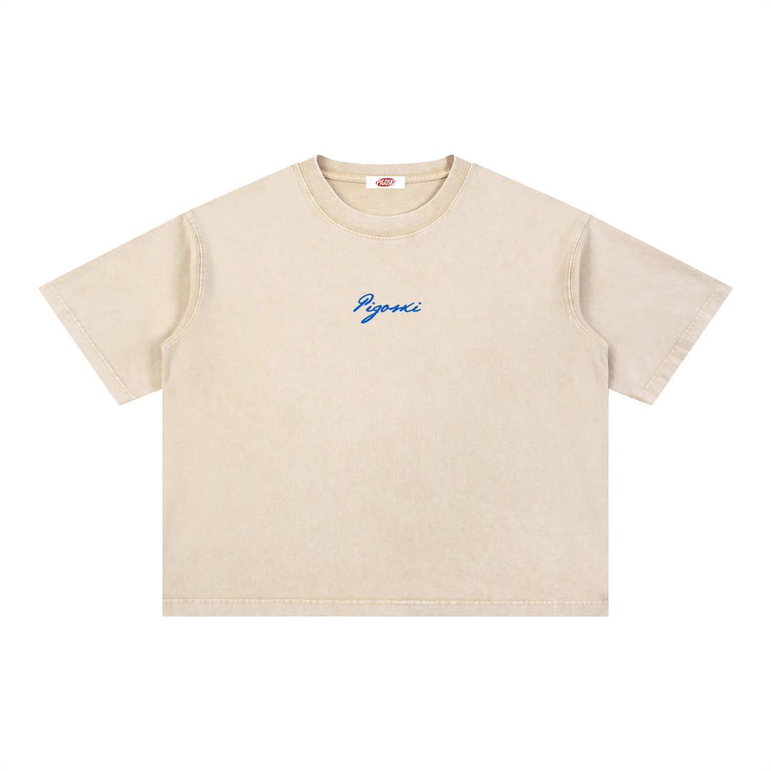 PIGOSKI Dryland Est. 2021 Boxy Tee — Mineral Wash