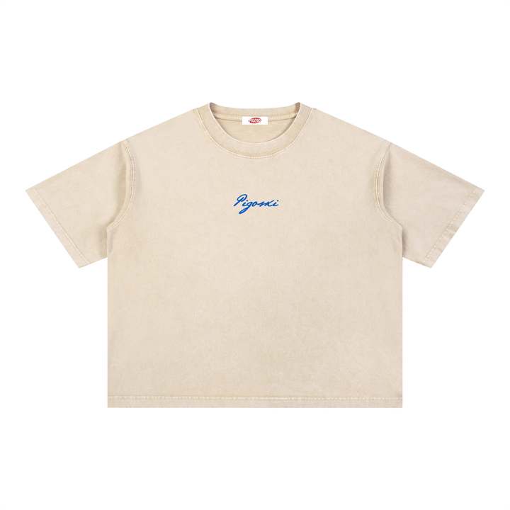 PIGOSKI Dryland Est. 2021 Boxy Tee — Mineral Wash