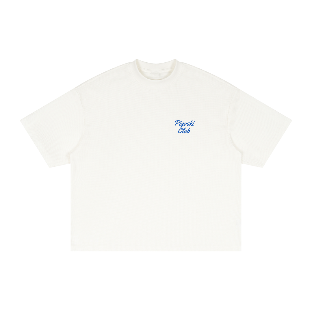 Textured Waffle Washed Boxy T-Shirt