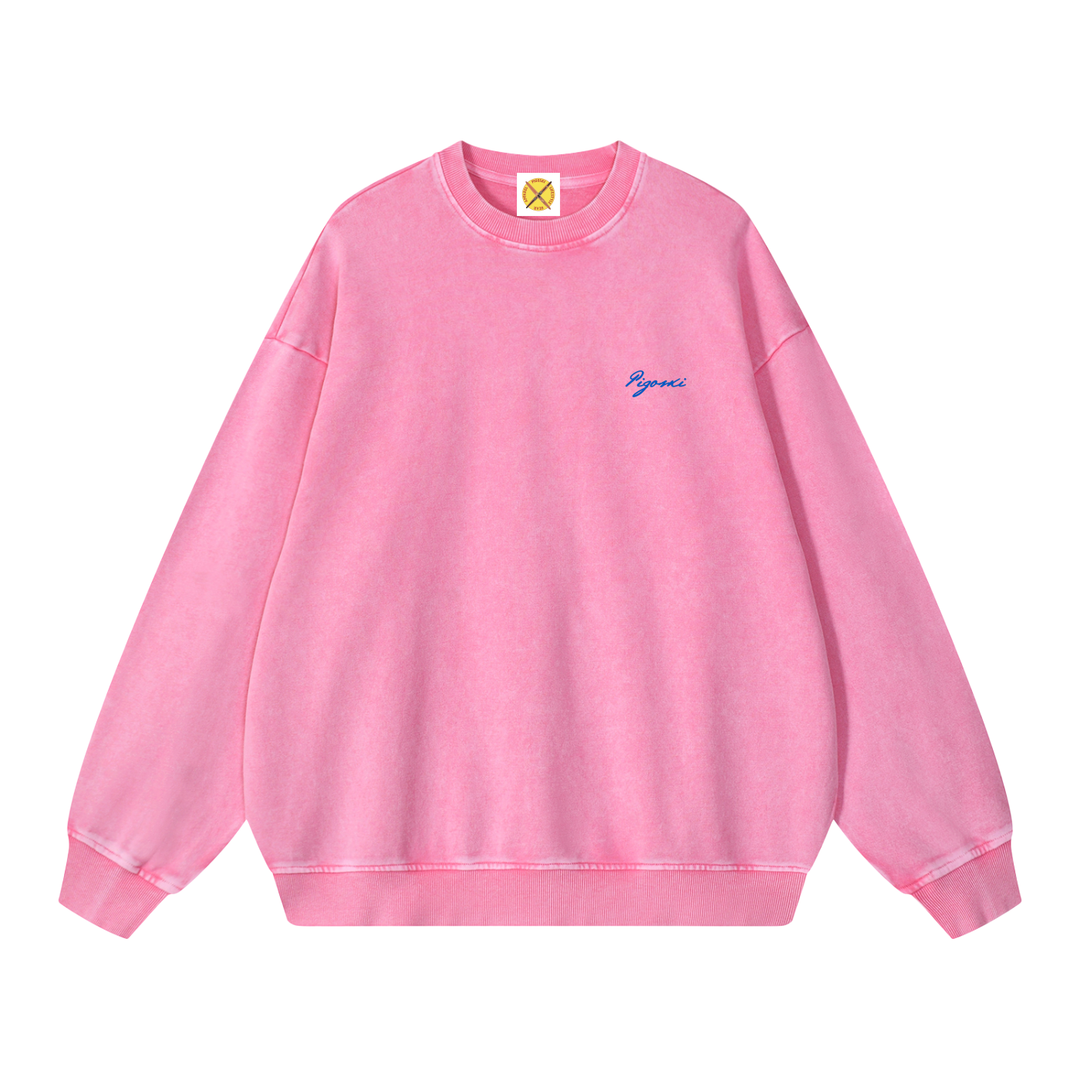 Snow Washed Oversized Sweatshirt