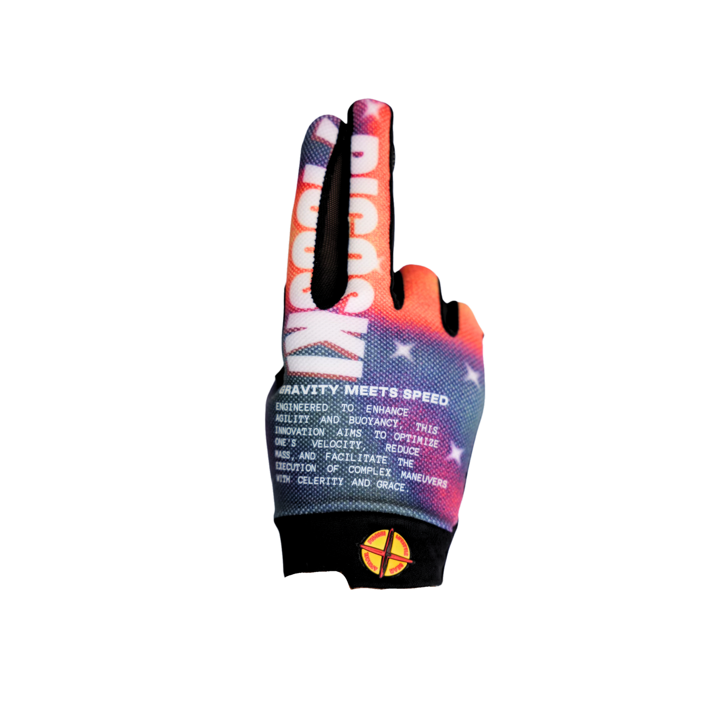 GMS waterski glove side profile — PIGOSKI lightweight slalom glove