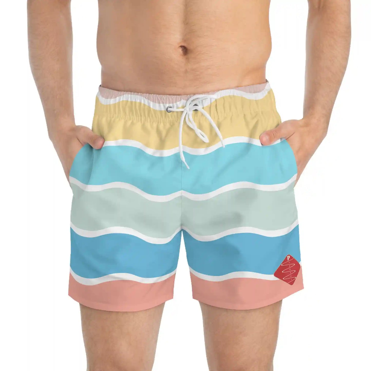 Melting Ice Cream Swim Trunks