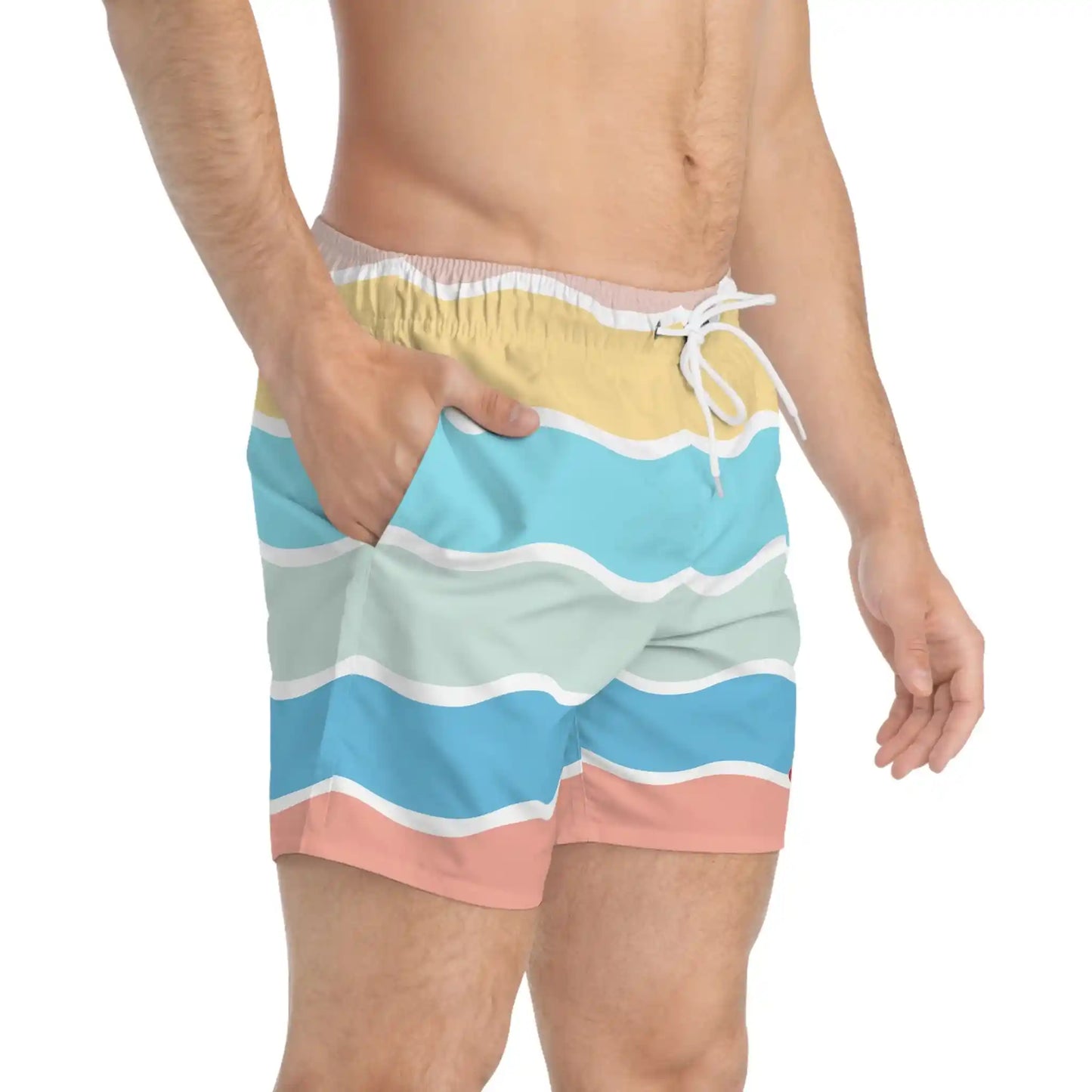 Melting Ice Cream Swim Trunks