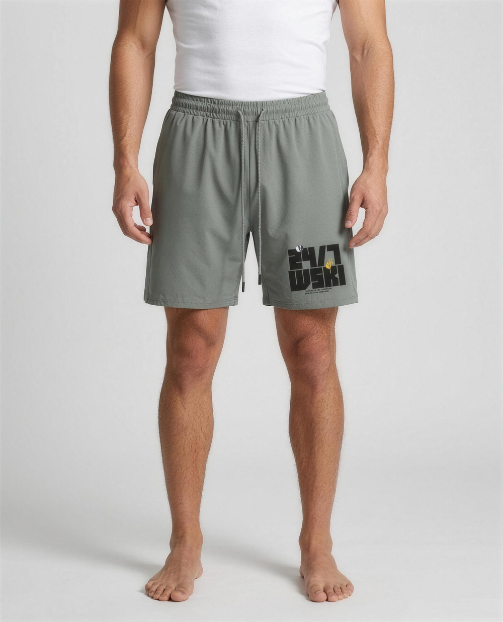 PIGOSKI 24/7 Drawstring Shorts — Men's on model — studio fit shot