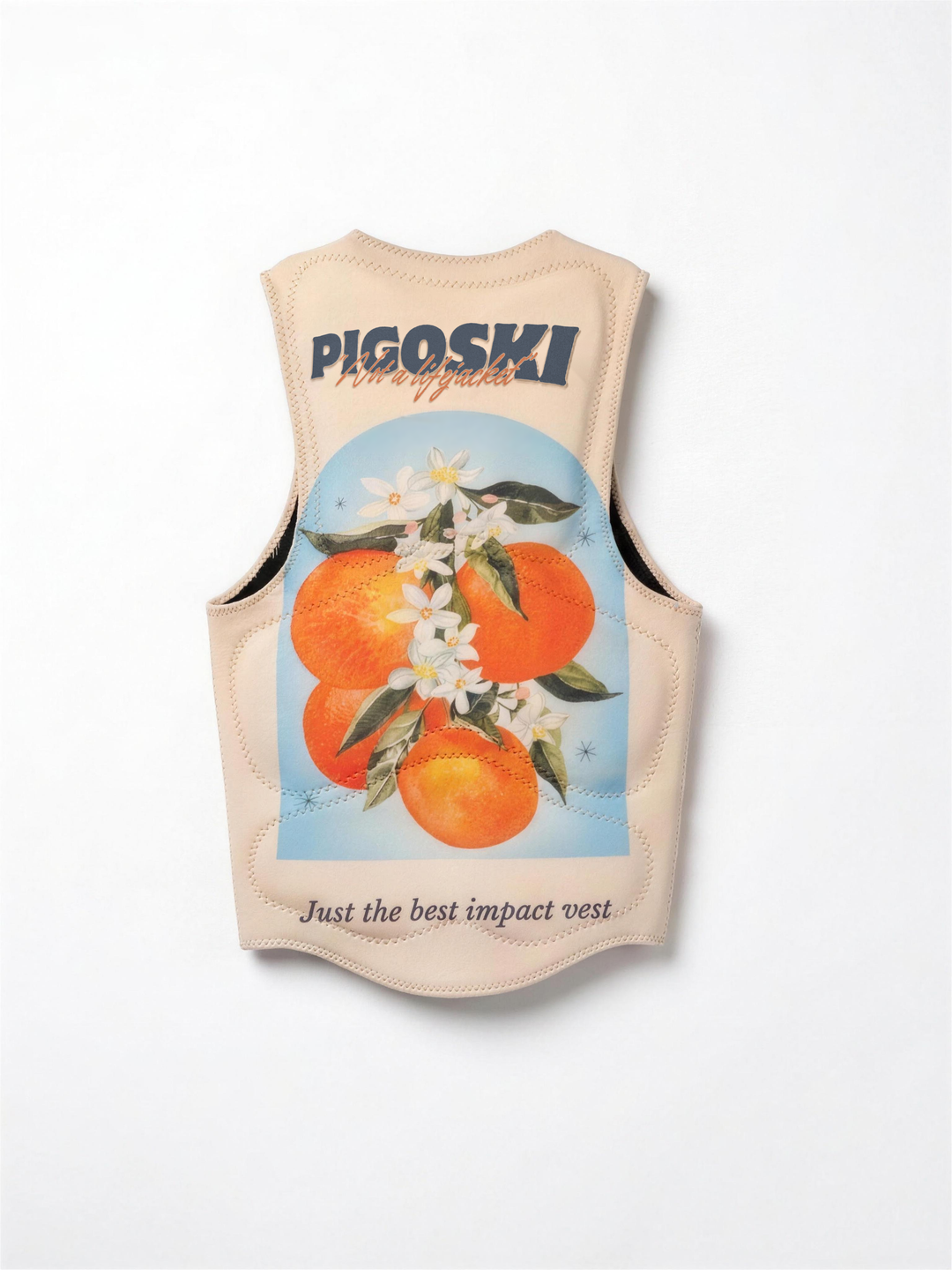 PIGOSKI Tailored Impact Vest — Honeybells colorway, back
