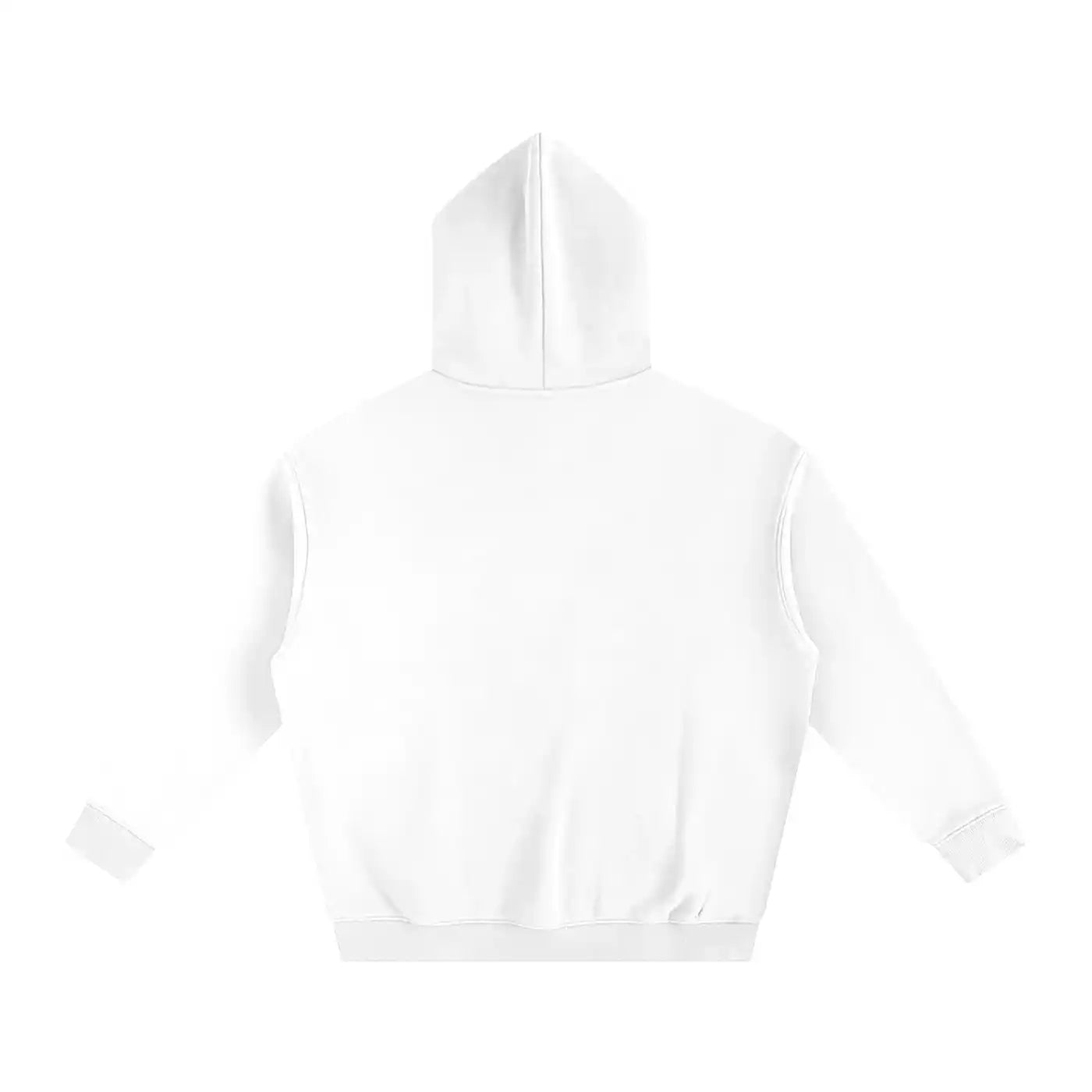 White hoodie on a white background