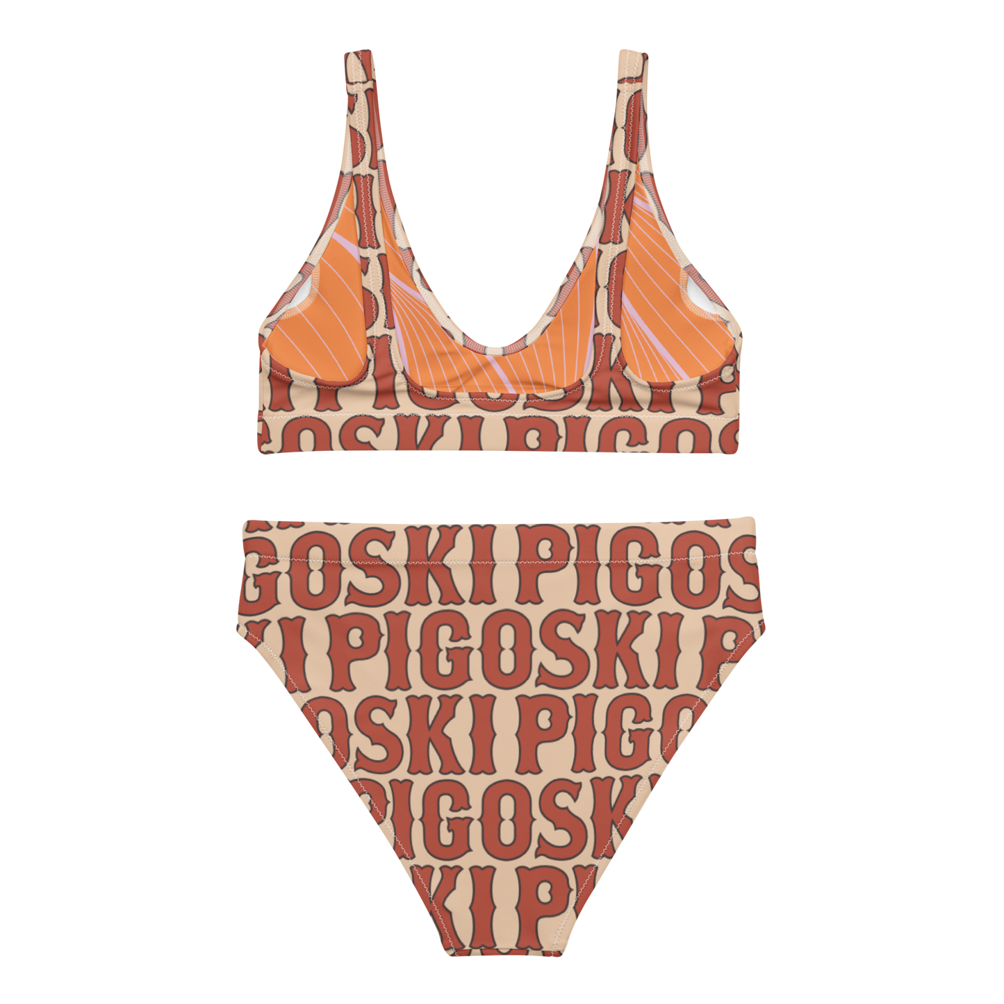 All Over PIGOSKI high-waisted bikini